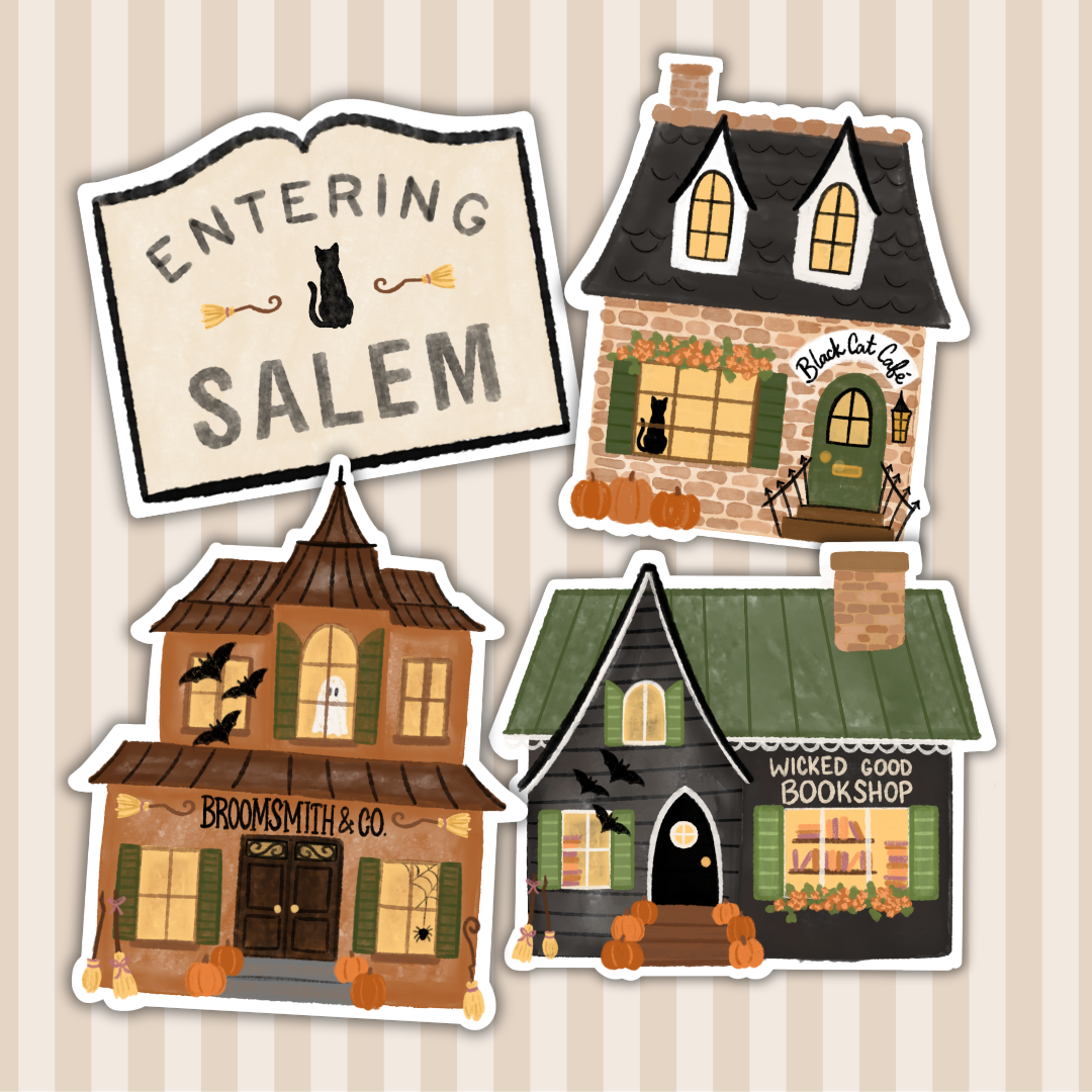 Wicked Good Bookshop Salem | Sticker 3"
