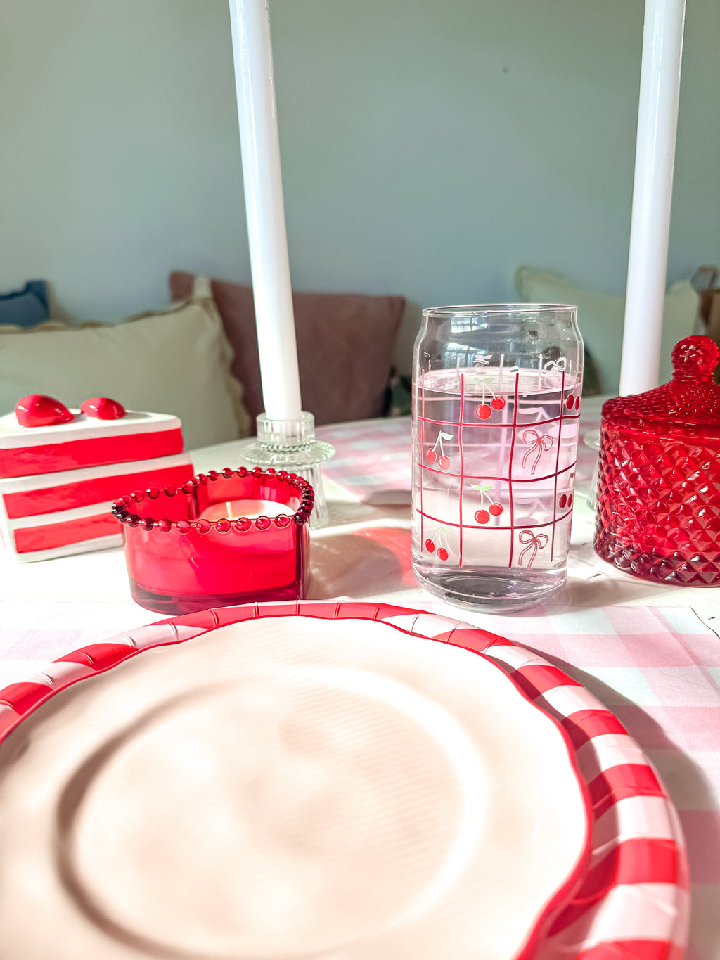 Mon Cheri (Cherries) | Glass Tumbler