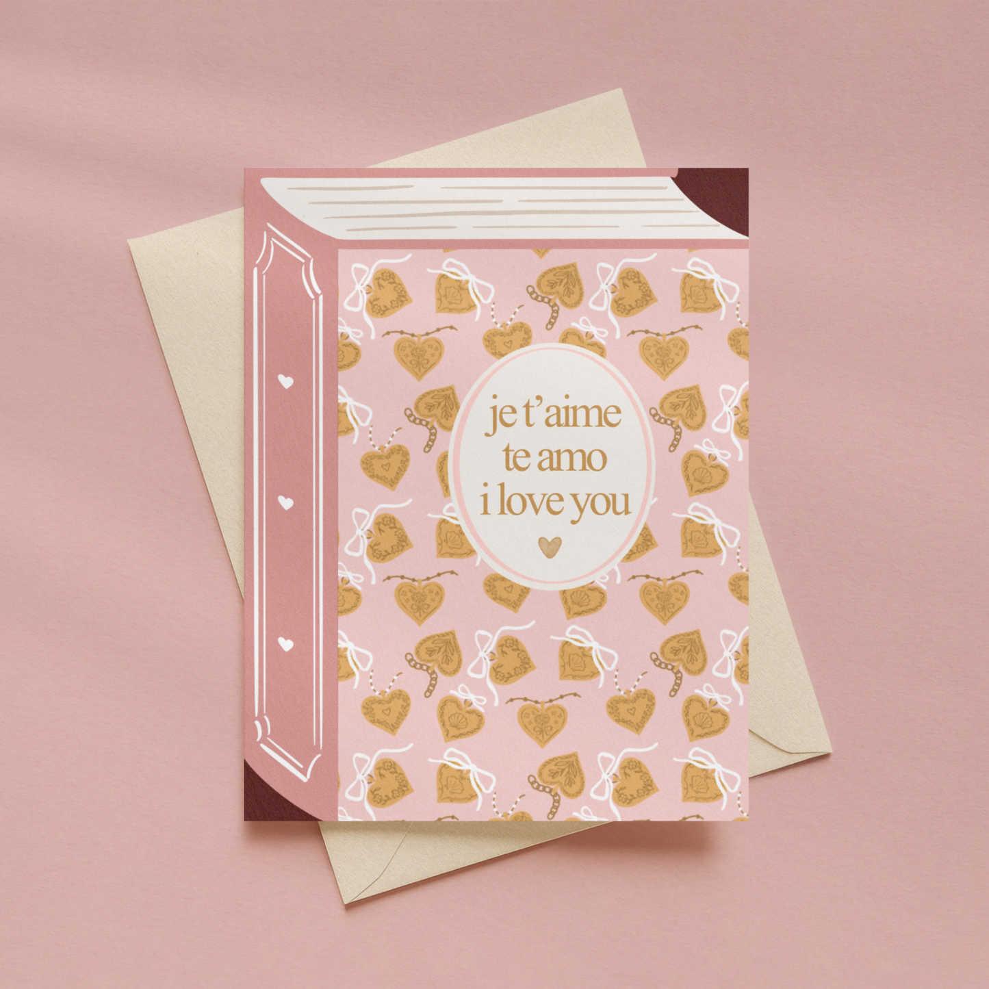 Je’Taime. Te Amo. I Love You. | Greeting Card