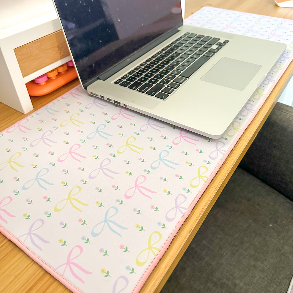 Dainty Bows Desk Mat