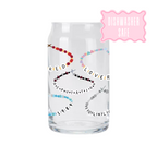 Eras Friendship Bracelets | Glass Tumbler