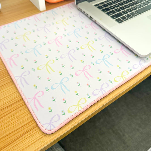 Dainty Bows Desk Mat