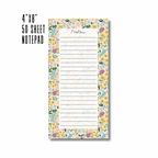 Petals and Shells Notepad | 4”x8” 50 Sheets