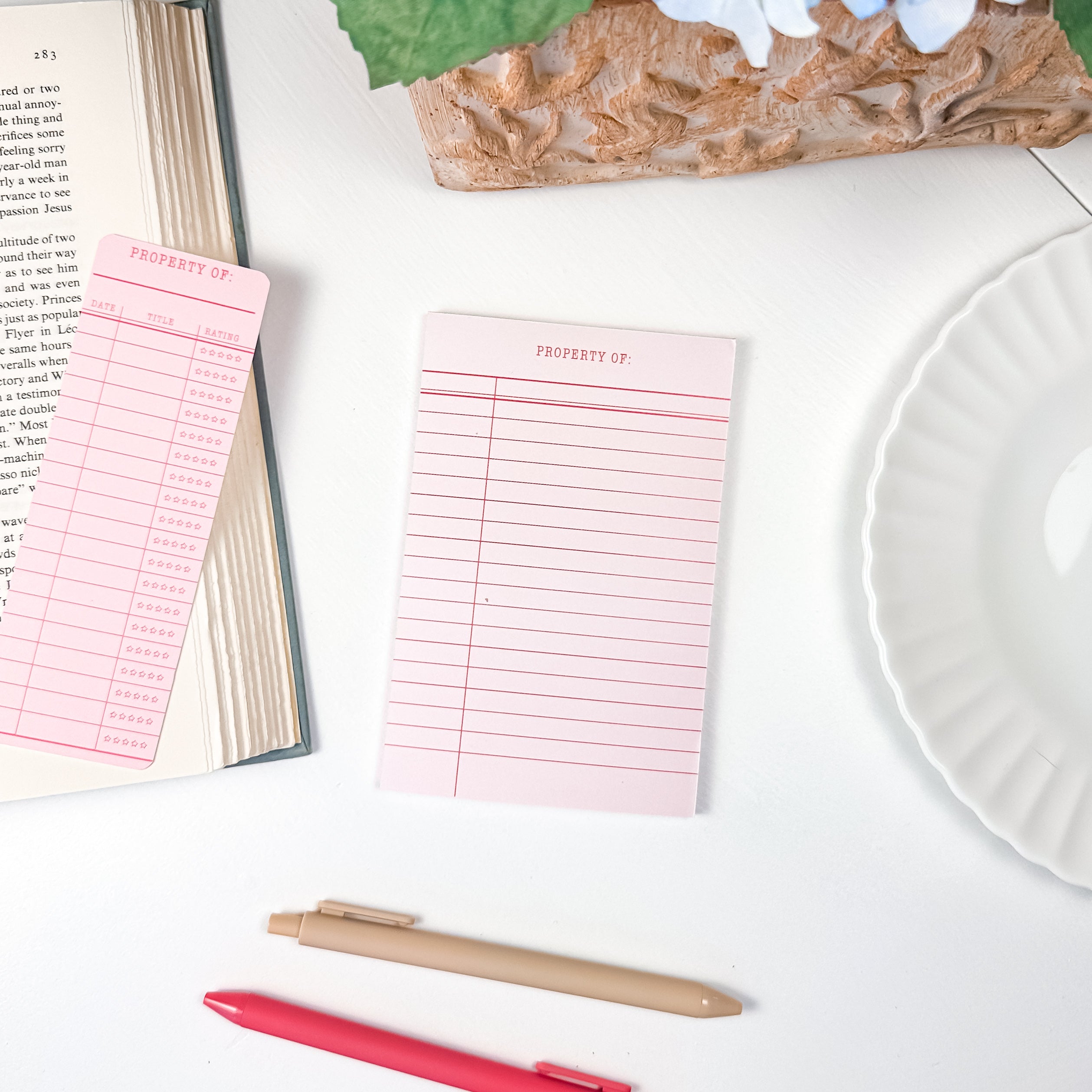 Library Card Notepad | 4”x6” 50 Sheets