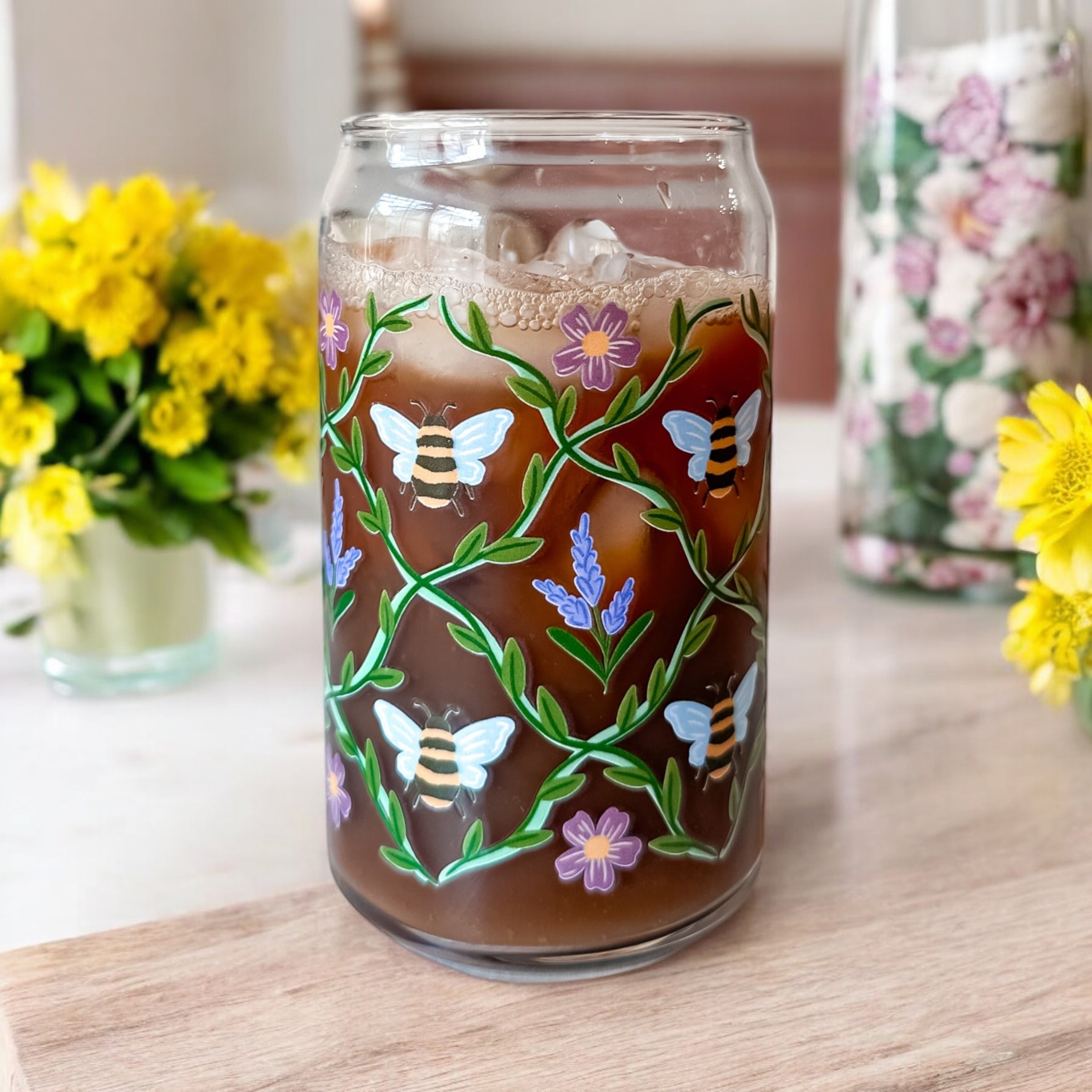 Bees | Glass Tumbler