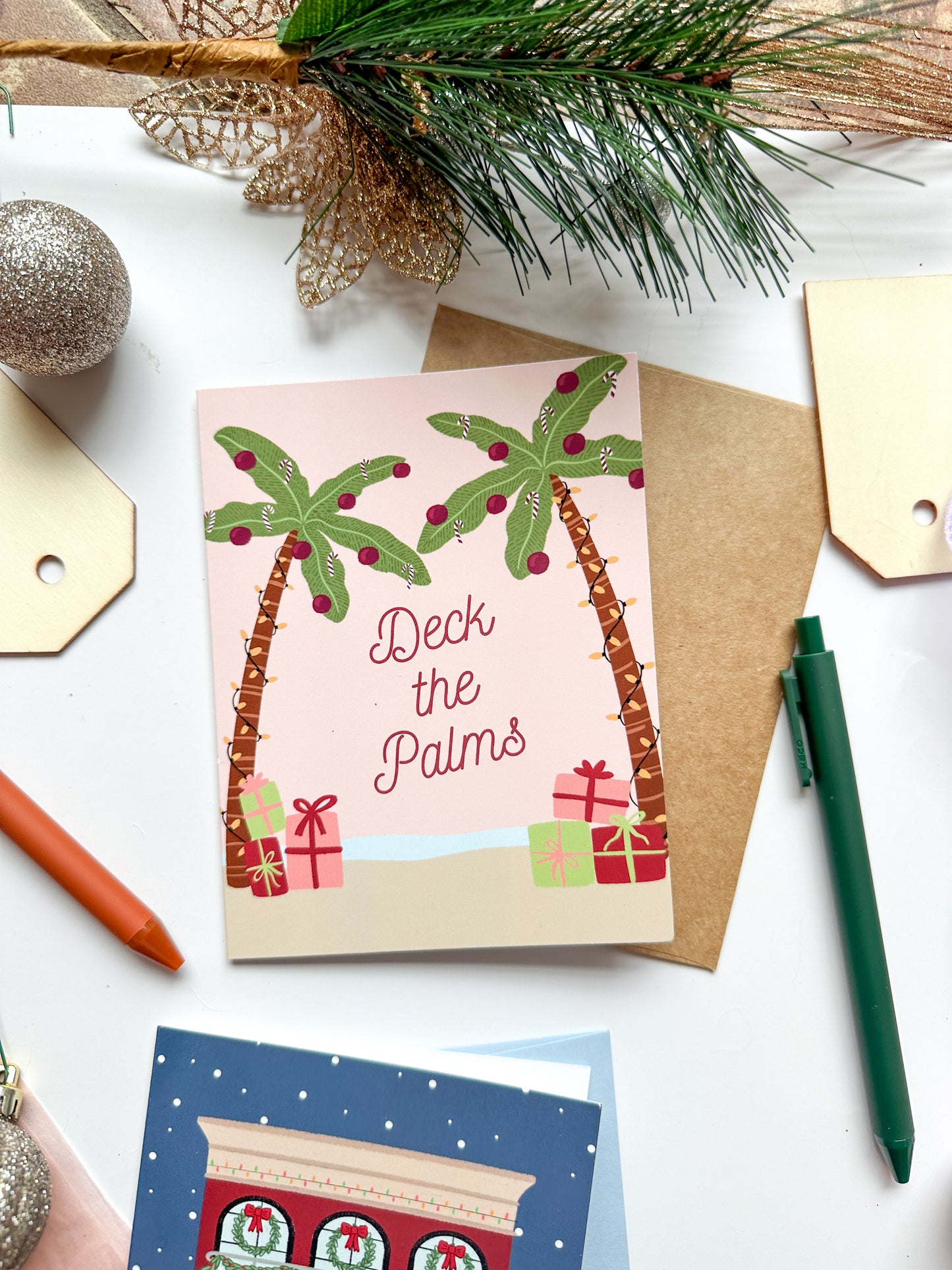 Deck The Palms | Greeting Card