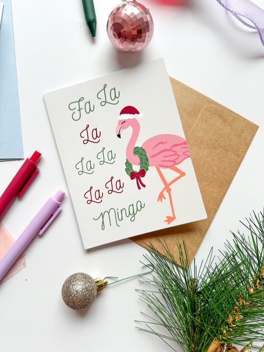 Fa La La Mingo | Greeting Card