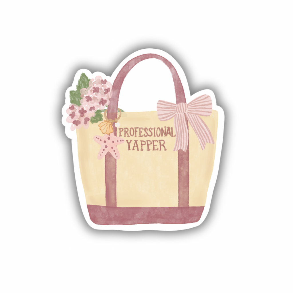 Professional Yapper Tote | Sticker 3"