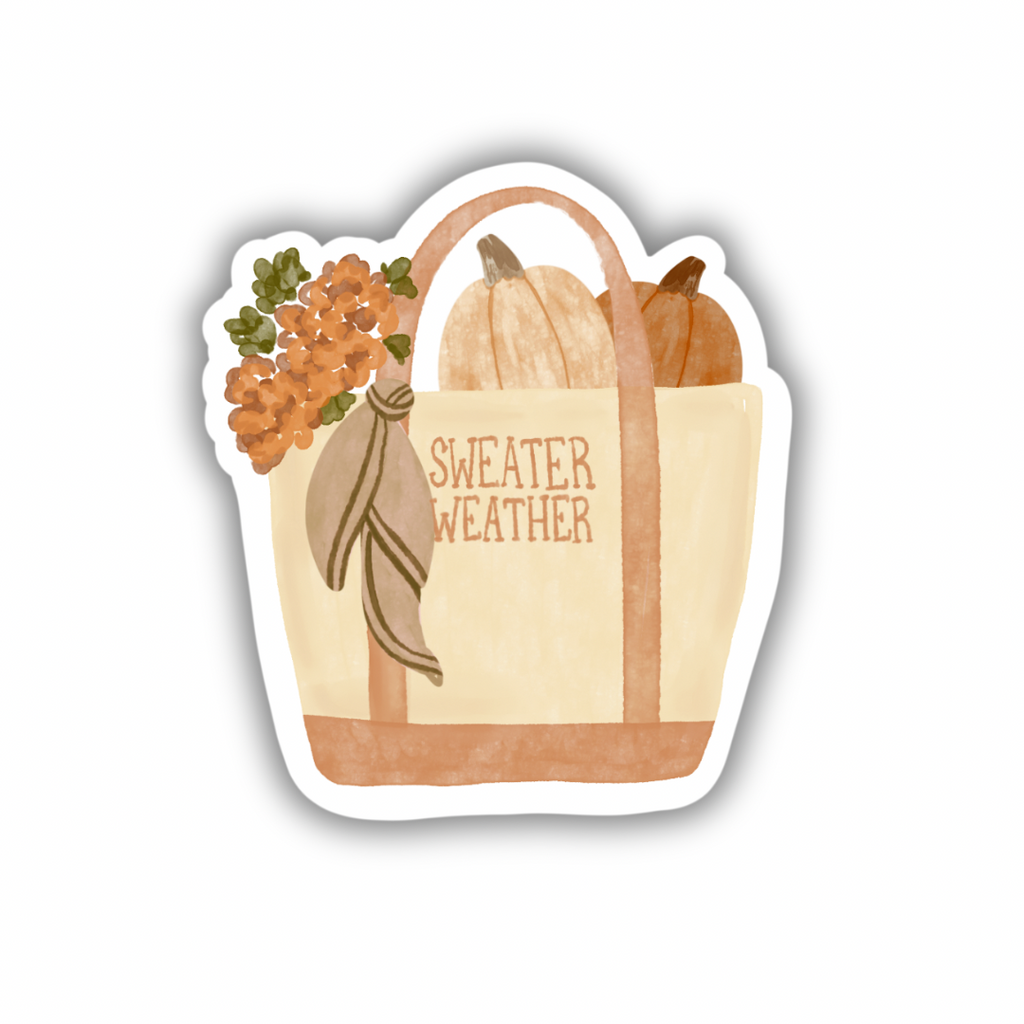 Sweater Weather Tote | Sticker 3"