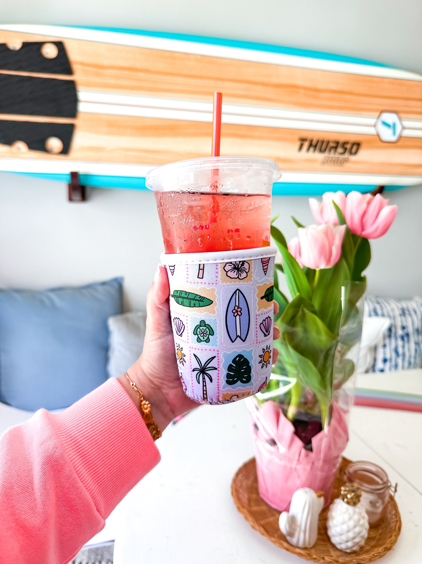 Bright and Beachy | Coffee Sleeve