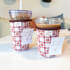 Marigold Plaid | Reusable Coffee Sleeve