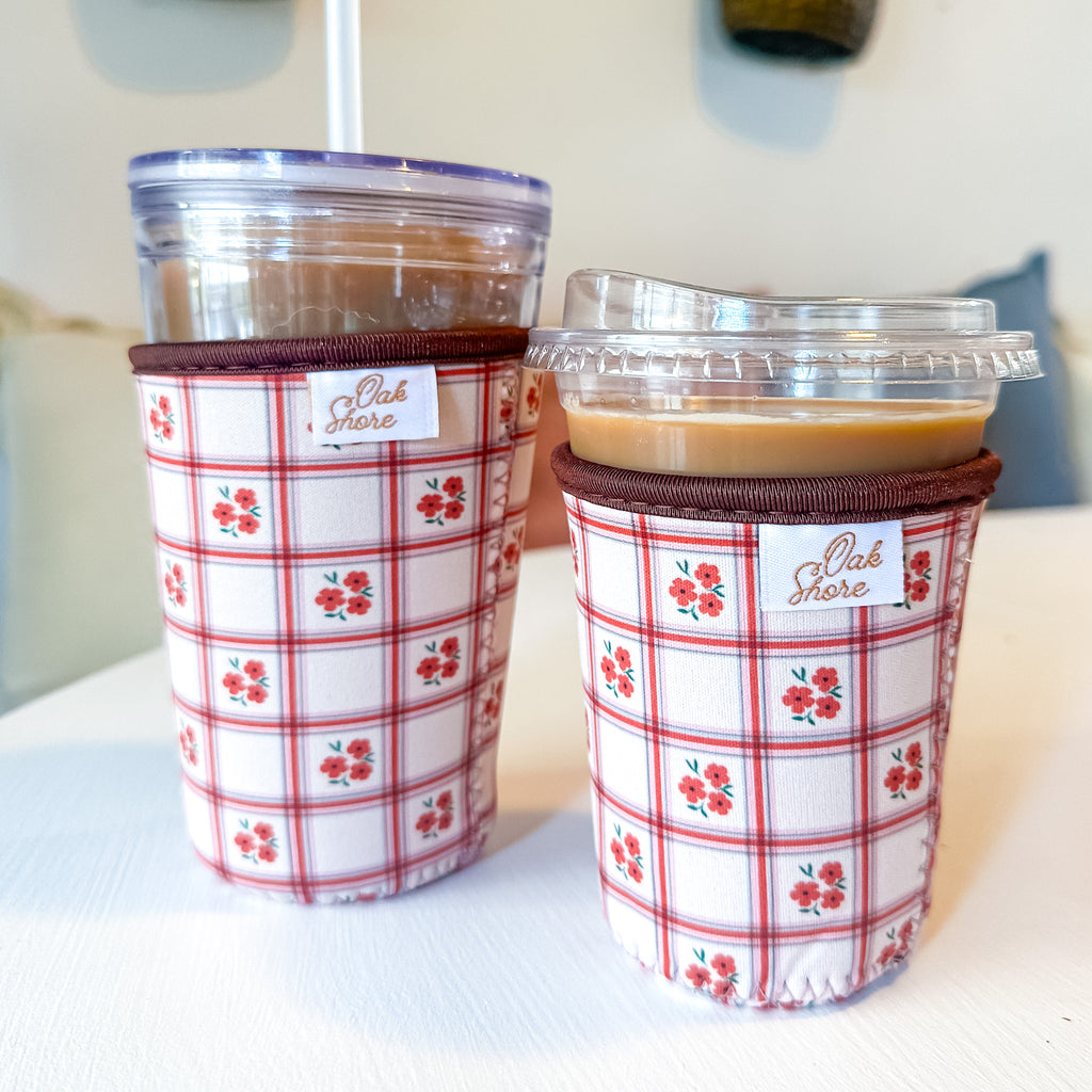 Marigold Plaid | Reusable Coffee Sleeve