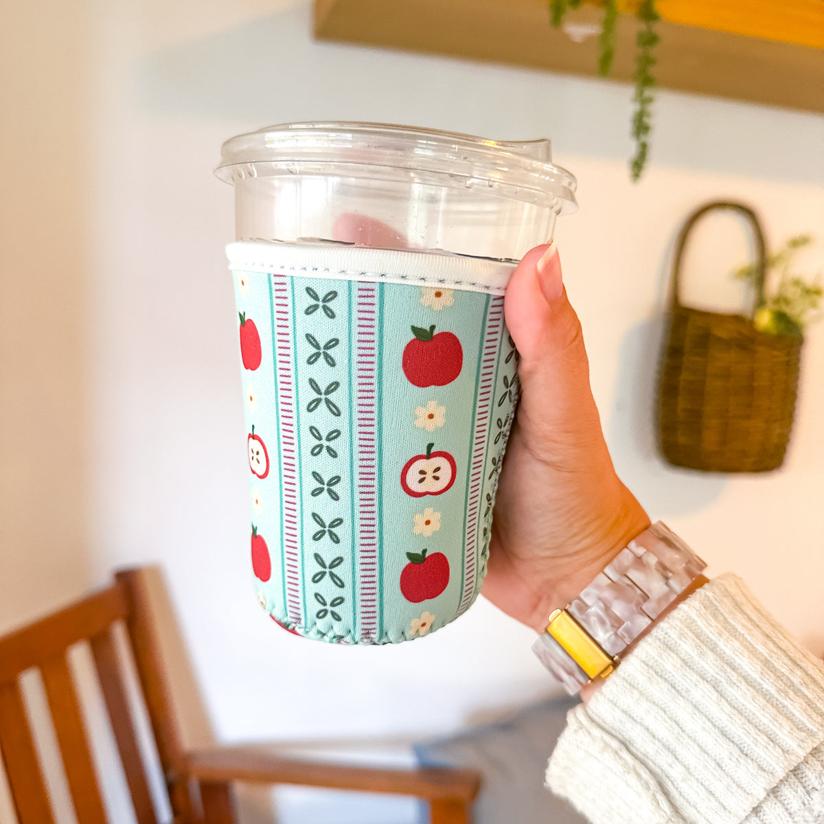 Apple Girl Autumn | Reusable Coffee Sleeve