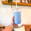 Blue Bows | Reusable Coffee Sleeve