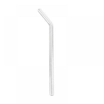 8" Tinted Bent Glass Straw