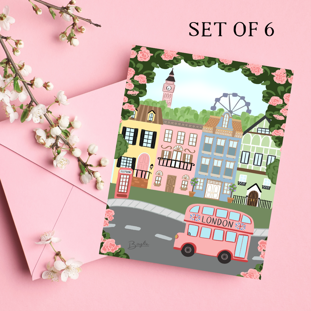 Rose Colored London | Note Card Set