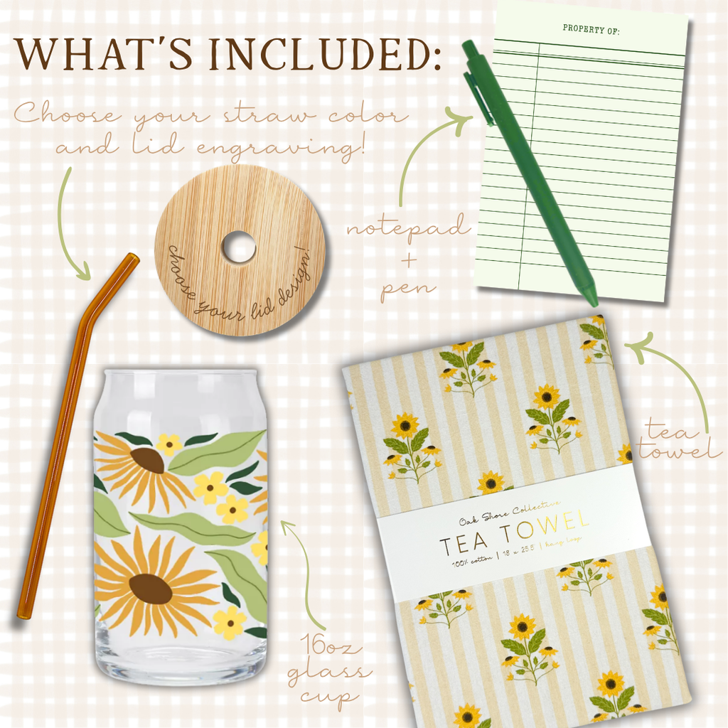 Sunflowers Sip & Savor Gift Set