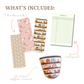Cozy Autumn Reading Gift Set | Notepad, Bookmarks, & Coffee Sleeve