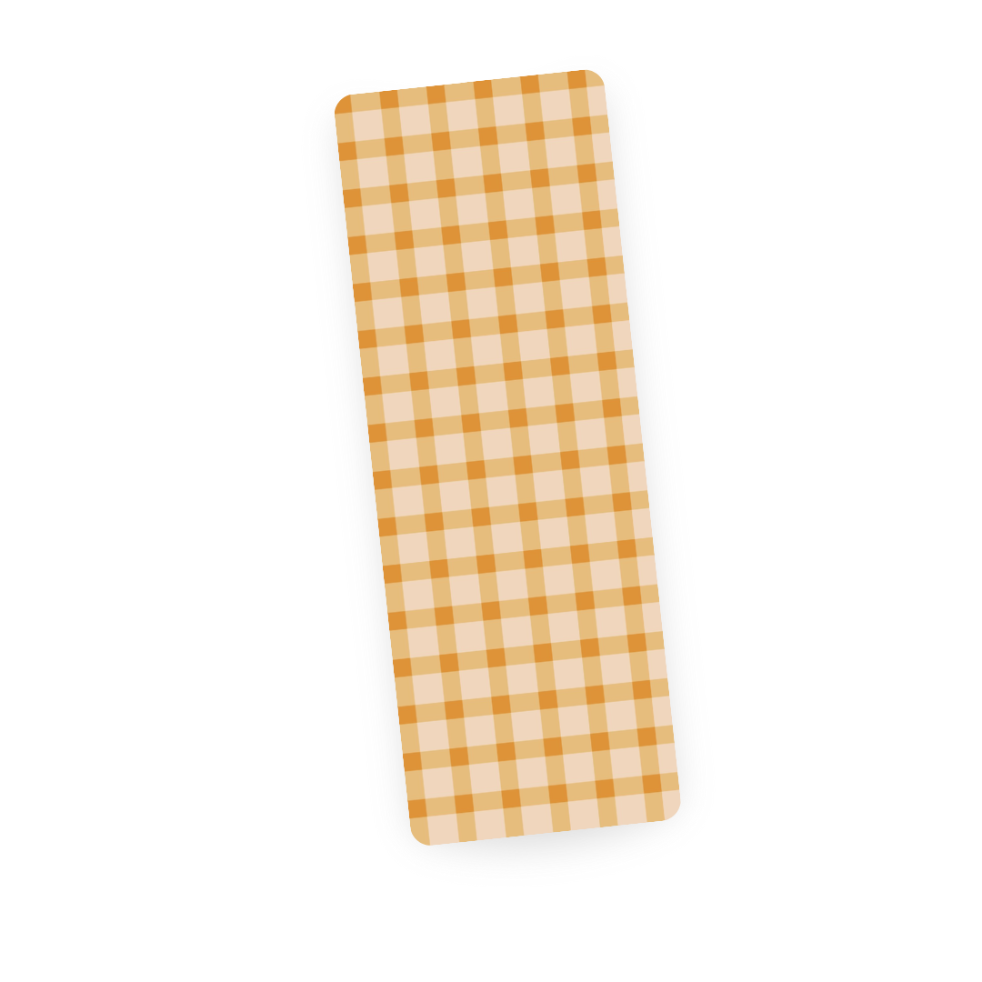 Orange Gingham | Bookmark