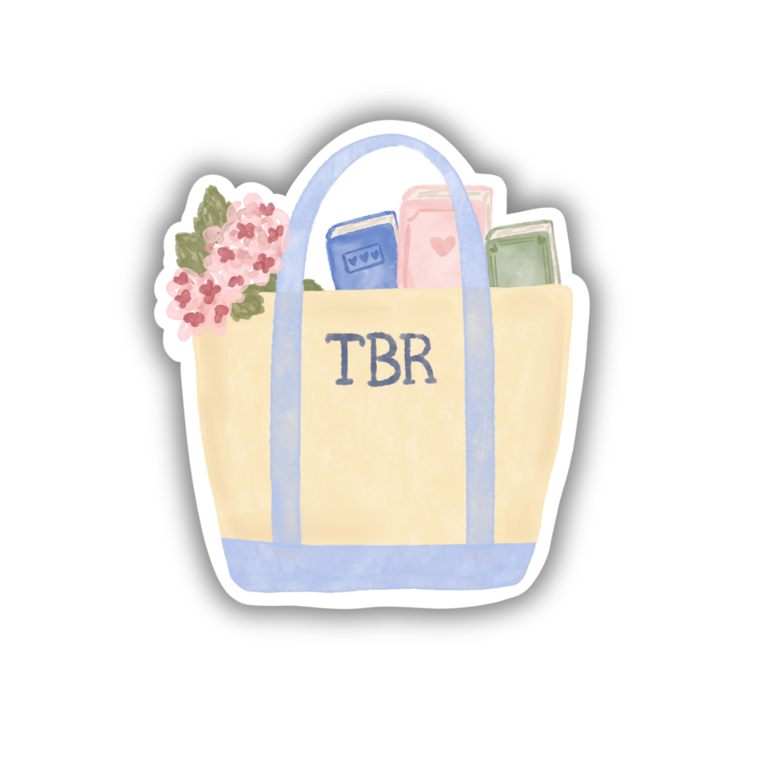 TBR Book Tote | Sticker 3"