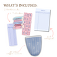 Miss Americana Bookish Gift Set | Notepad, Bookmarks, & Coffee Sleeve